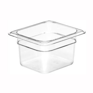 Cambro - Camwear 64CW135 - 1/6 Size Food Pan, 4" Deep, Clear