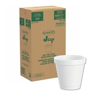 Dart - 4J4 - 4 oz White Foam Cup - 1000 ct