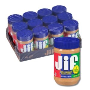 Jif - Crunchy Peanut Butter - 12/16 oz