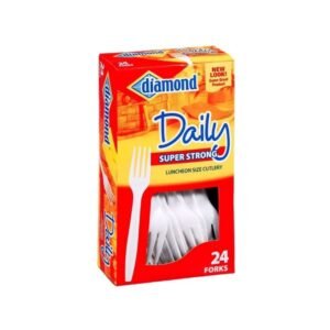 Diamond - Plastic forks 24/24Ct