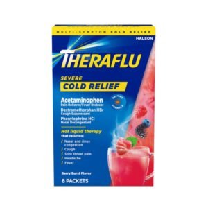 Theraflu  Acetaminophen Powder day time Berry 3 Ct