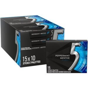 Wrigley's 5 - Sugar free Cobalt Cool Gum - 10/15 Ct