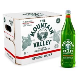 Mountain Valley Spring Still Spring Water 750 ml Glass Bottles, 12 Ct