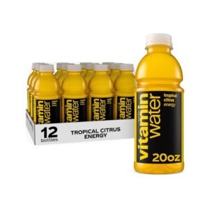 VitaminWater- Energy, Tropical Citrus Bottles, 20oz 12Ct