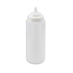 32oz Squeeze Bottles, Wide Mouth, Clear, 6pcs/pk, 9.63" x 6.5" x 10.88" - 1 Ct.