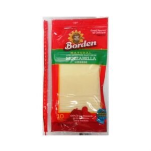 Borden- Sliced Mozzarella Cheese 12/5oz