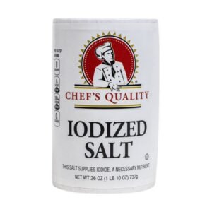 Chef's Quality - Iodized Salt - 24/26 oz