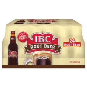 IBC - Root Beer made with sugar cane 24 /16oz Glass Bottle