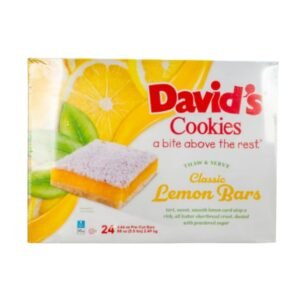 Frozen David's Cookies - Classic Lemon Bars, pre-cut, 3.66 oz each - 24 ct