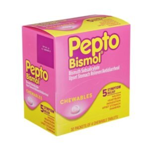 Pepto Bismol Chewable tabs 32 Ct 4tabs
